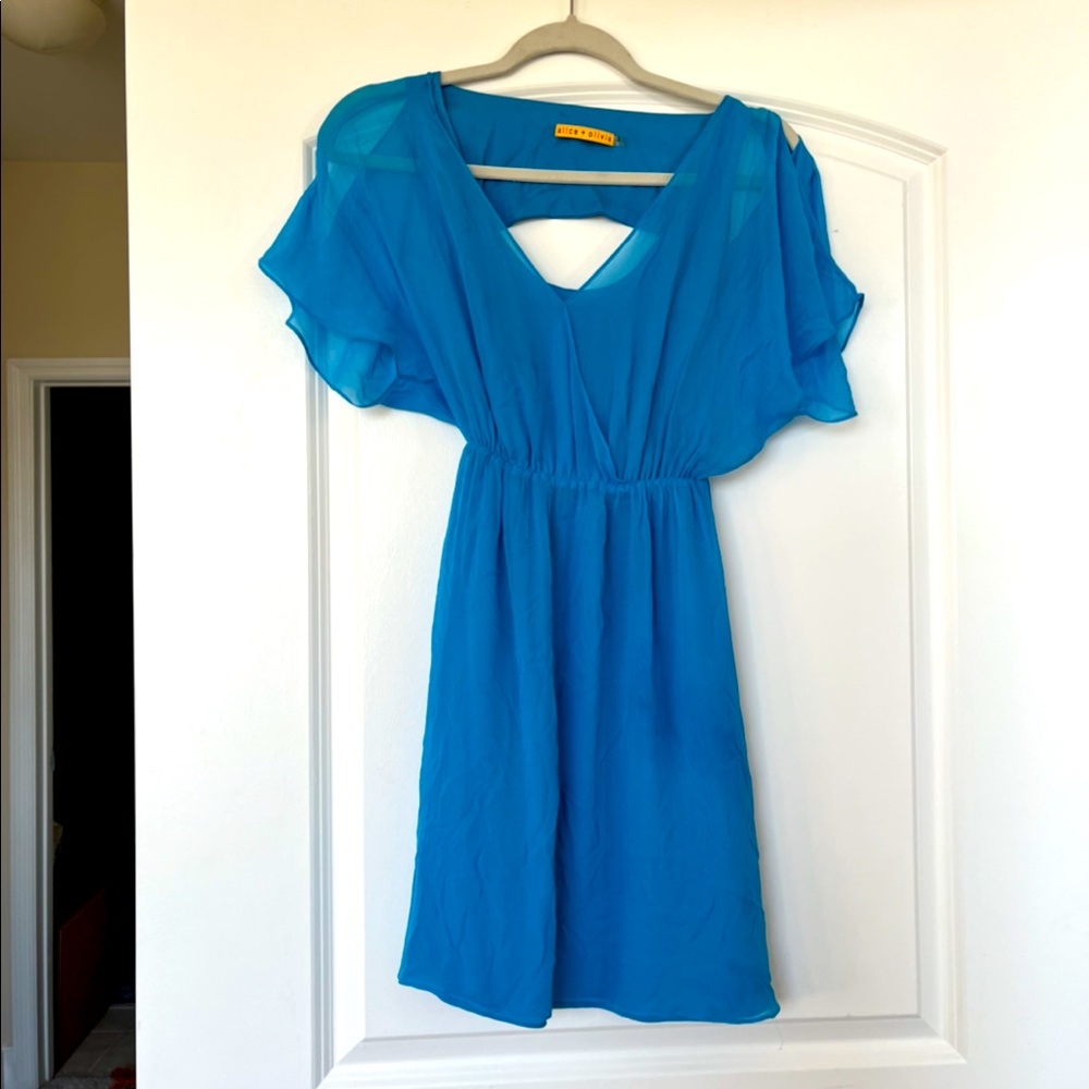 Alice + Olivia Blue Party Dress